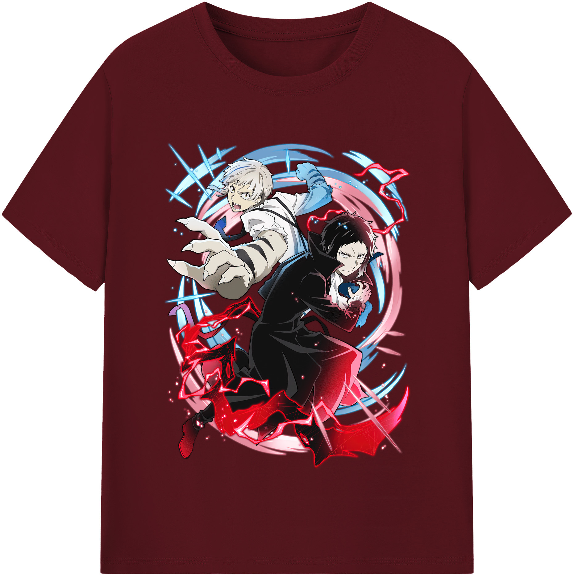（画像用） 文豪ストレイドッグス Bungo Stray Dogs 綿100％半袖Tシャツ（フロントプリント）